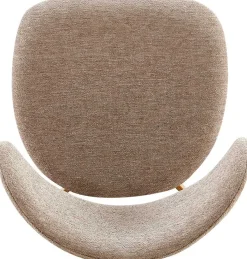 Rousseau Esstischstuhl Coco - 53x52x78cm - Metall/sandfarbener Stoff