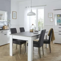 CBA Esstischstuhl Nani - 58x45x95 cm - Dunkel/Polyurethan
