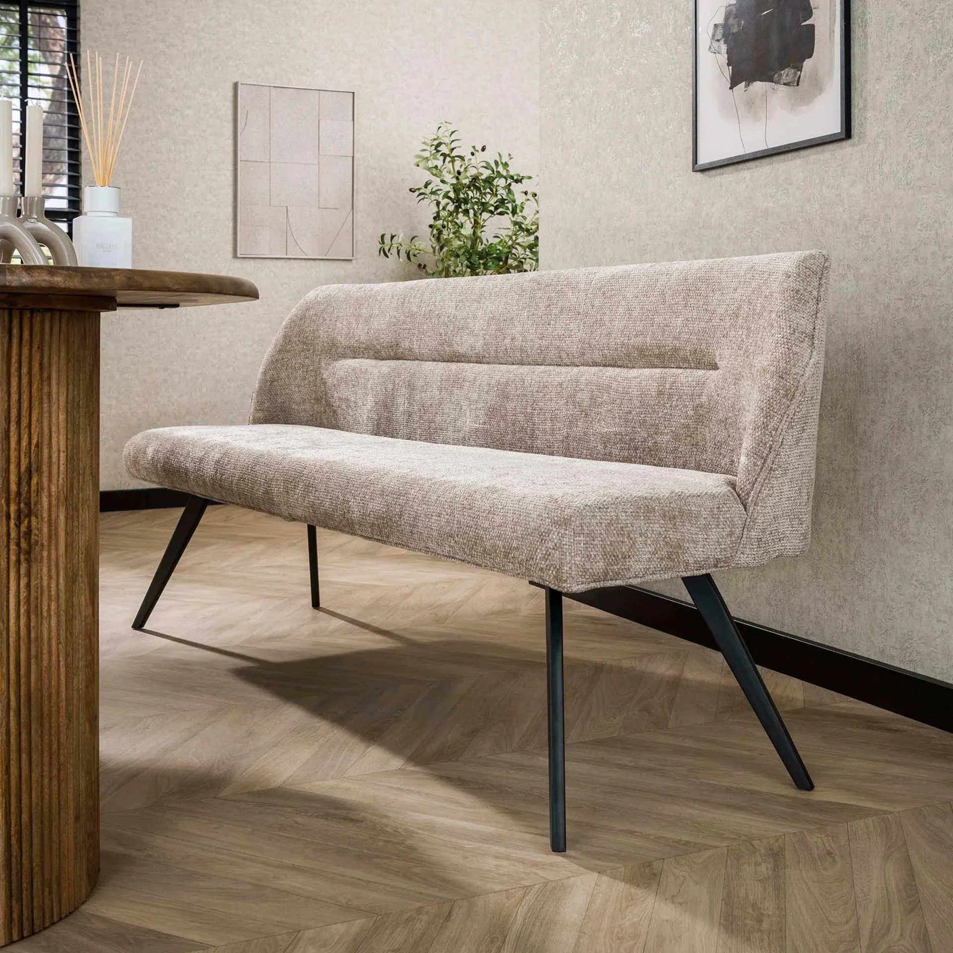 Emob Esszimmerbank Giacomo - 188x53x84cm - sand