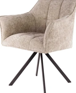 Emob Esszimmer-Drehstuhl Aster - 63x60x81cm - sand