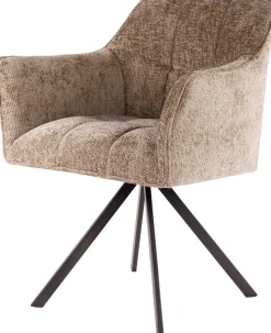 Emob Esszimmer-Drehstuhl Aster - 63x60x81cm - champagner