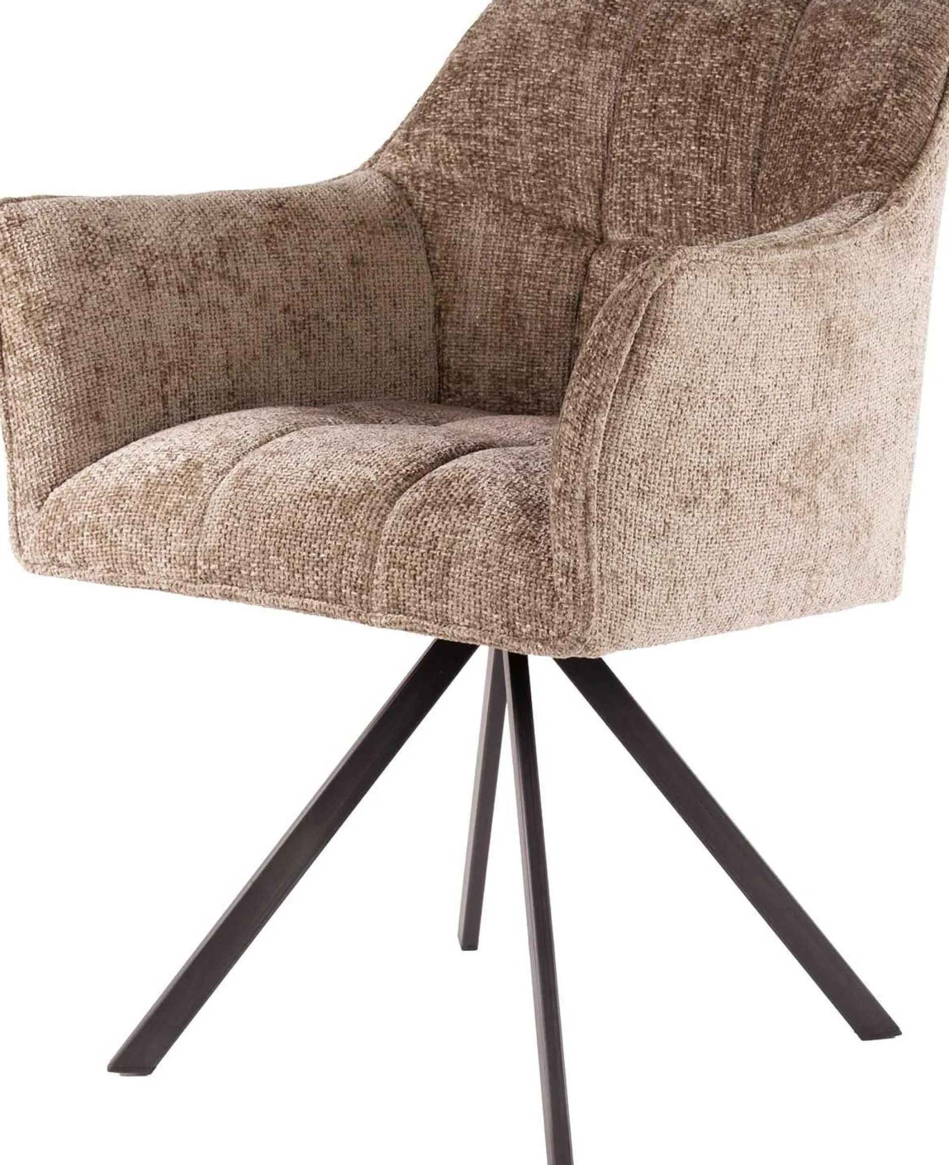 Emob Esszimmer-Drehstuhl Aster - 63x60x81cm - champagner