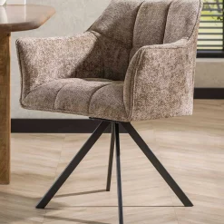 Emob Esszimmer-Drehstuhl Aster - 63x60x81cm - champagner