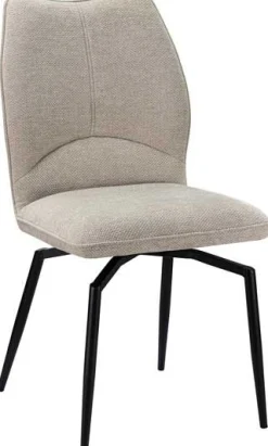 Rousseau Esszimmer-Drehstuhl Lara - 46x60x89cm - écru