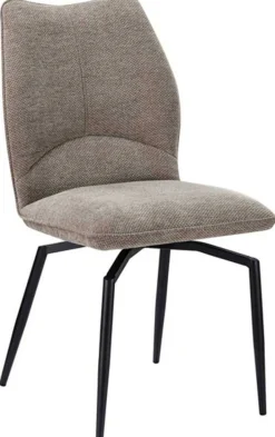 Rousseau Esszimmer-Drehstuhl Lara - 46x60x89cm - sand
