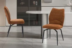 Rousseau Esszimmer-Drehstuhl Lara - 46x60x89cm - Rost