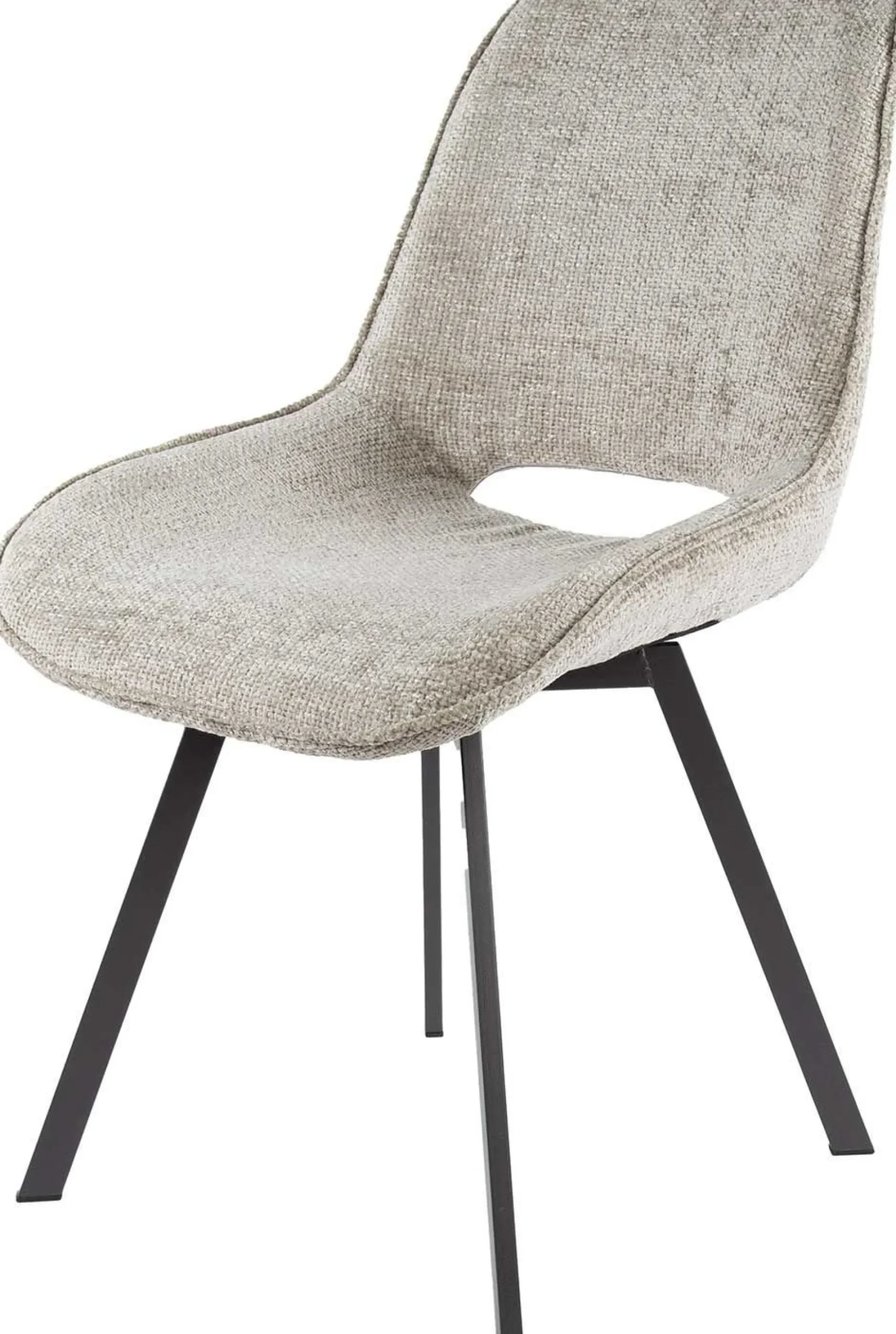 Emob Esszimmer-Drehstuhl Nuria - Chenille-Stoff sand
