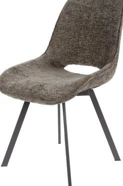 Emob Esszimmer-Drehstuhl Nuria - Chenille-Stoff