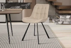 Rousseau Esszimmerstuhl Ariba mit Metallbeinen -
