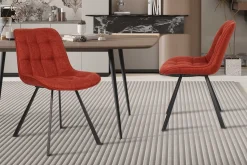 Rousseau Esszimmerstuhl Ariba mit Metallbeinen -