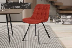 Rousseau Esszimmerstuhl Ariba mit Metallbeinen -