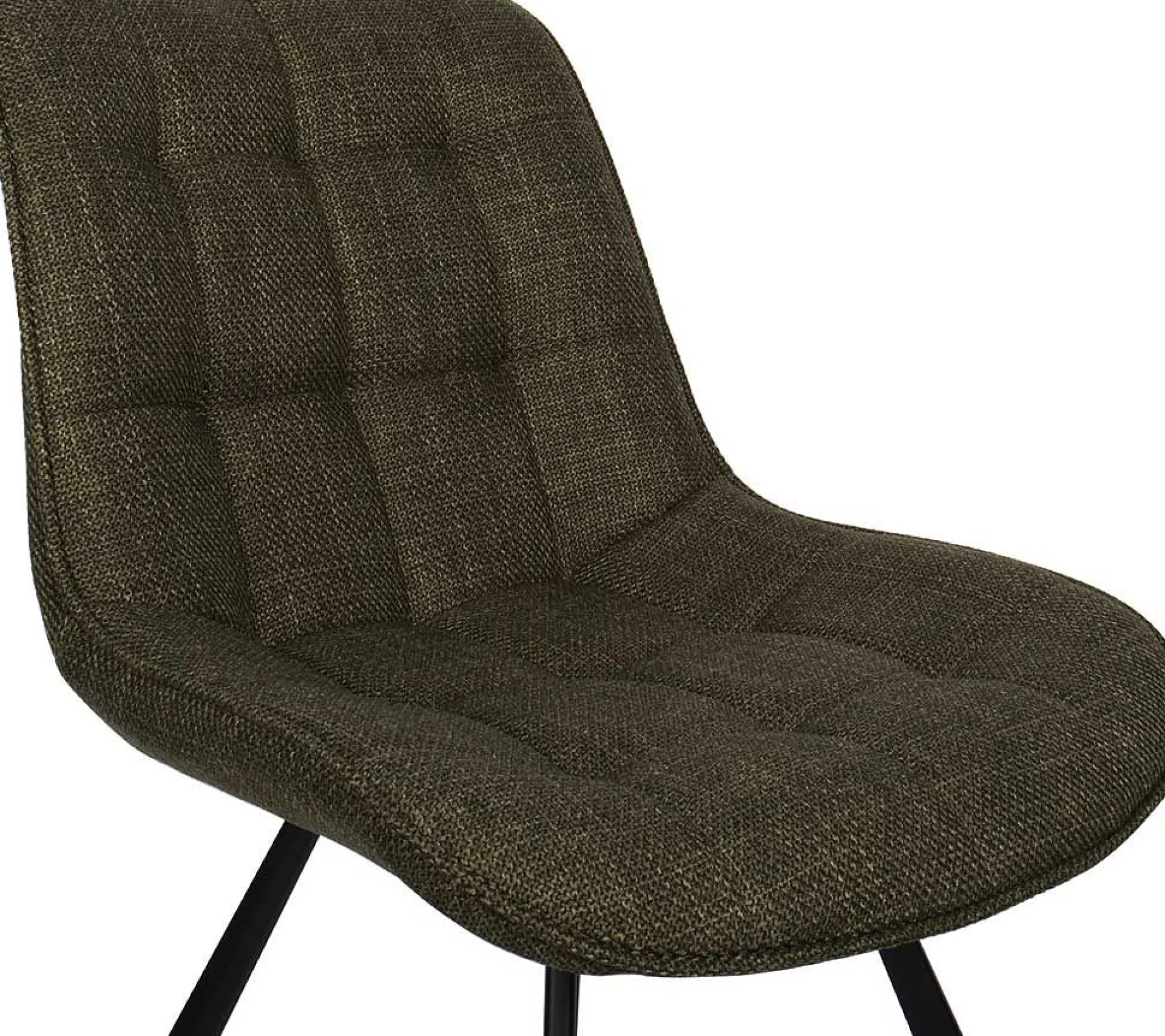 Rousseau Esszimmerstuhl Ariba mit Metallbeinen - dunkel