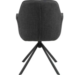 Emob Esszimmerstuhl Aubin mit Armlehne - Drehbar - /schwarz