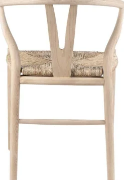 Rousseau Esszimmerstuhl Bart - 55x52.5x77.5cm - Ulme massiv/Seegras