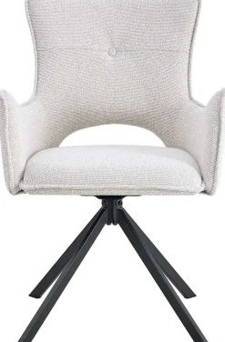 Rousseau Esszimmerstuhl Billy - 58x60x88cm - drehbar - ecru
