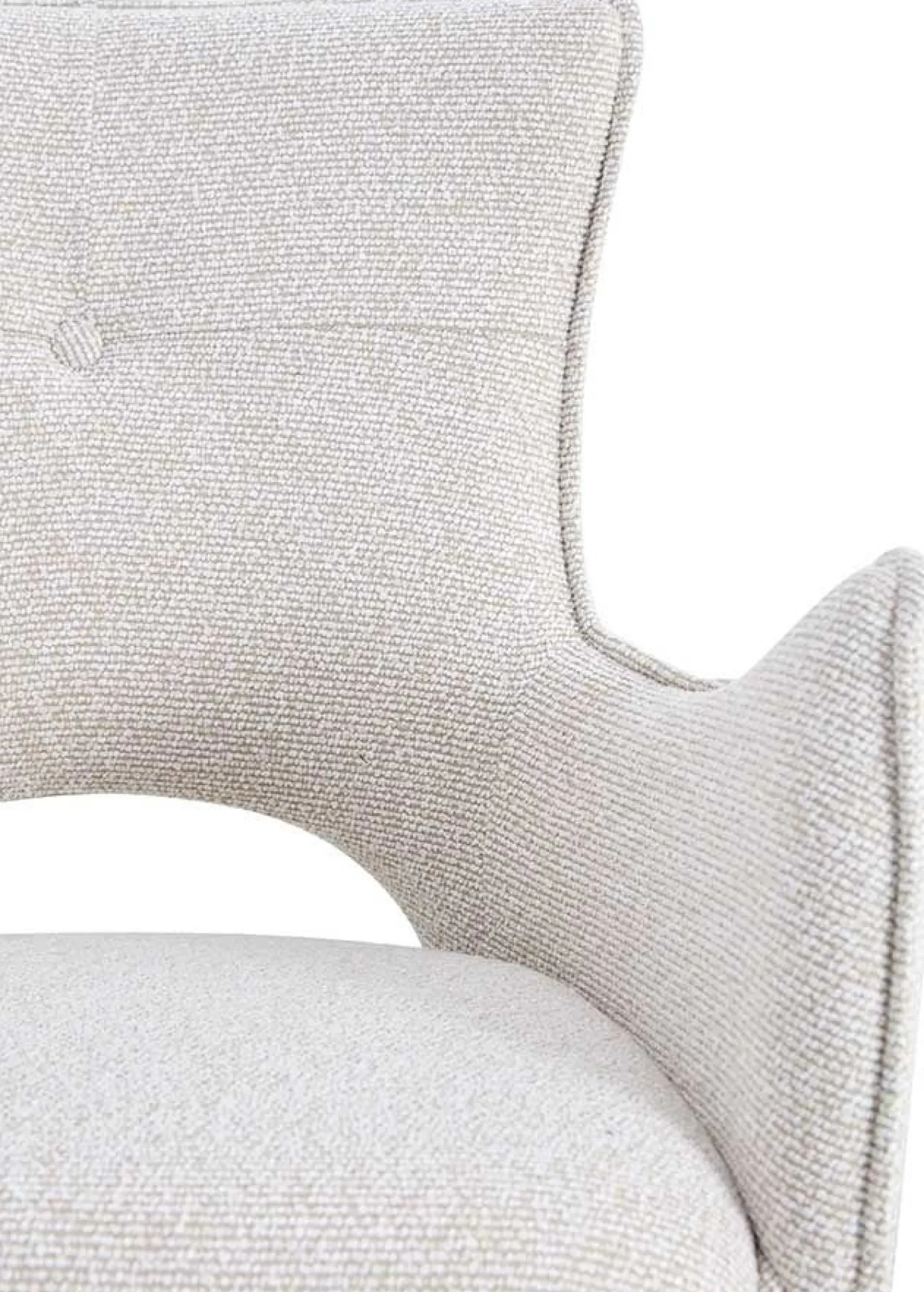 Rousseau Esszimmerstuhl Billy - 58x60x88cm - drehbar - ecru