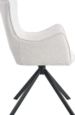 Rousseau Esszimmerstuhl Billy - 58x60x88cm - drehbar - ecru