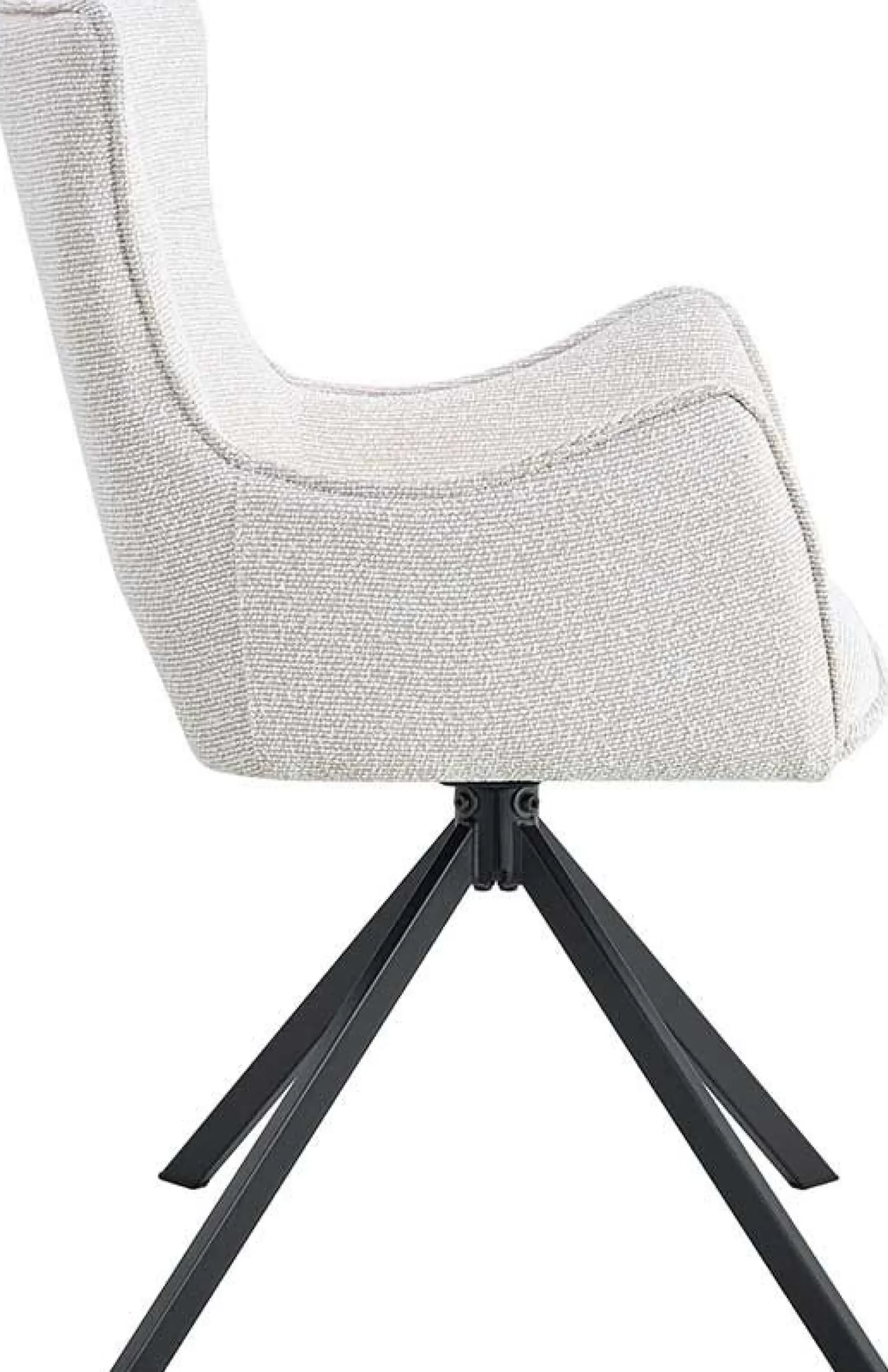 Rousseau Esszimmerstuhl Billy - 58x60x88cm - drehbar - ecru