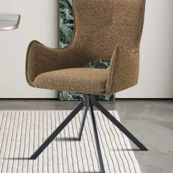 Rousseau Esszimmerstuhl Billy - 58x60x88cm - drehbar - Rost