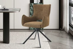 Rousseau Esszimmerstuhl Billy - 58x60x88cm - drehbar - Rost
