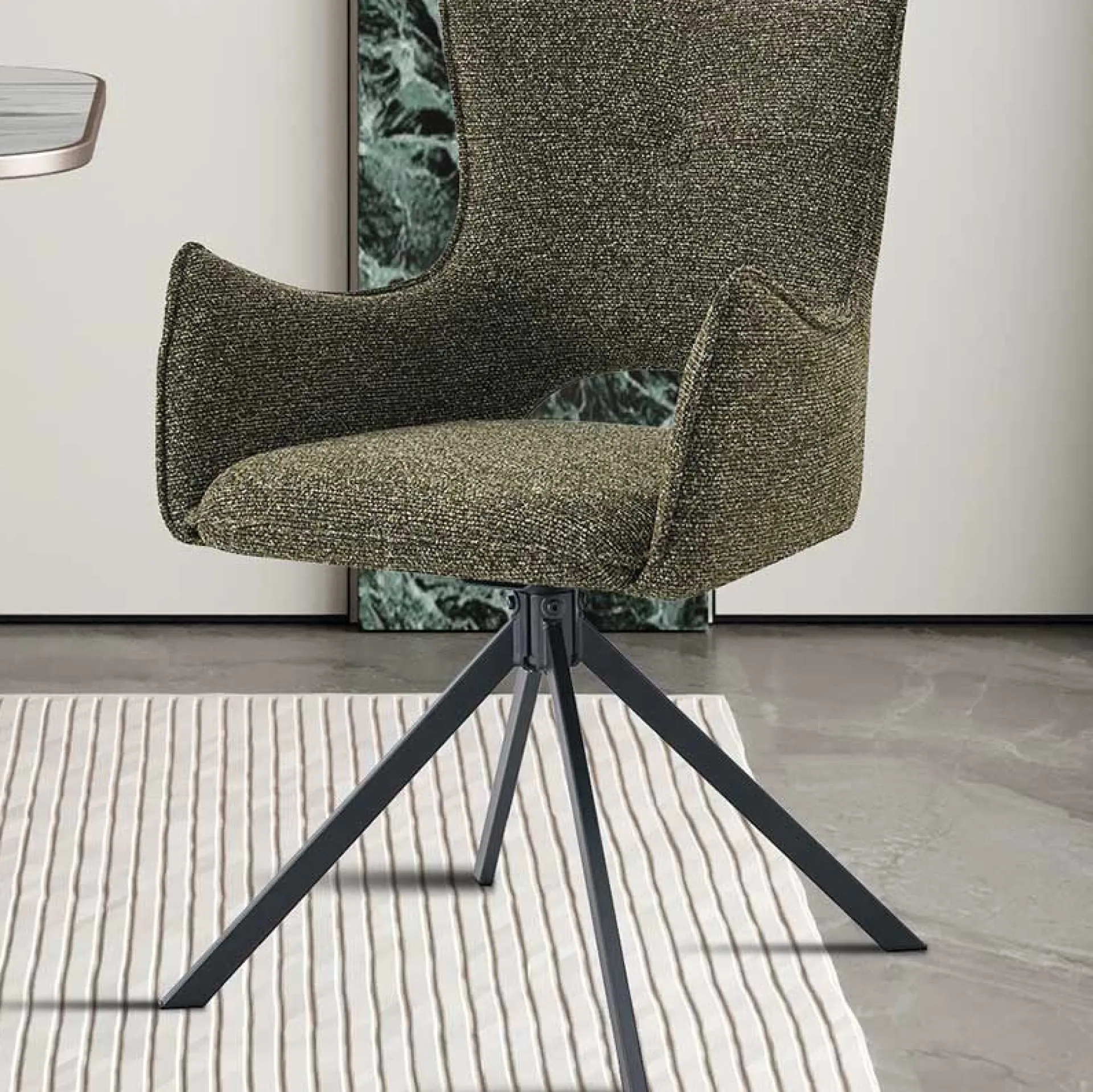 Rousseau Esszimmerstuhl Billy - 58x60x88cm - drehbar -