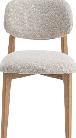 Rousseau Esszimmerstuhl Carmen - 48x59x83,5cm - Eiche massiv/beige Stoff