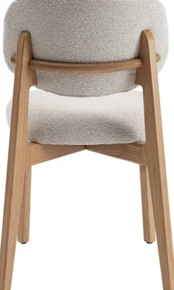 Rousseau Esszimmerstuhl Carmen - 48x59x83,5cm - Eiche massiv/beige Stoff
