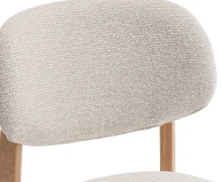 Rousseau Esszimmerstuhl Carmen - 48x59x83,5cm - Eiche massiv/beige Stoff