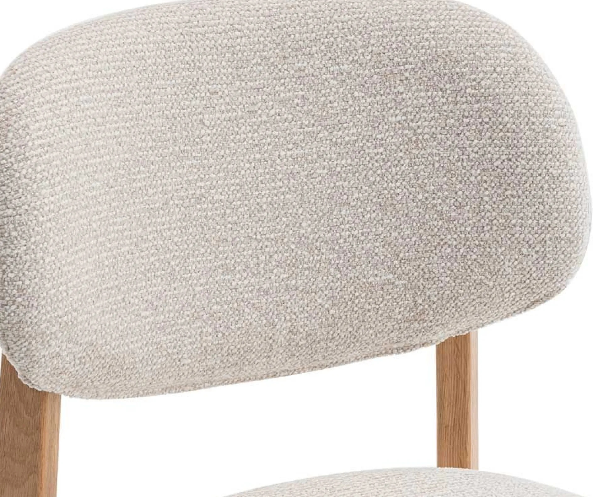 Rousseau Esszimmerstuhl Carmen - 48x59x83,5cm - Eiche massiv/beige Stoff