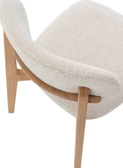 Rousseau Esszimmerstuhl Carmen - 48x59x83,5cm - Eiche massiv/beige Stoff