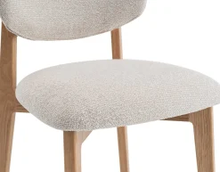 Rousseau Esszimmerstuhl Carmen - 48x59x83,5cm - Eiche massiv/beige Stoff