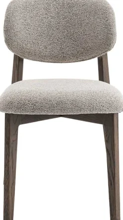 Rousseau Esszimmerstuhl Carmen - 48x59x83,5cm - Räuchereiche/beiger Stoff