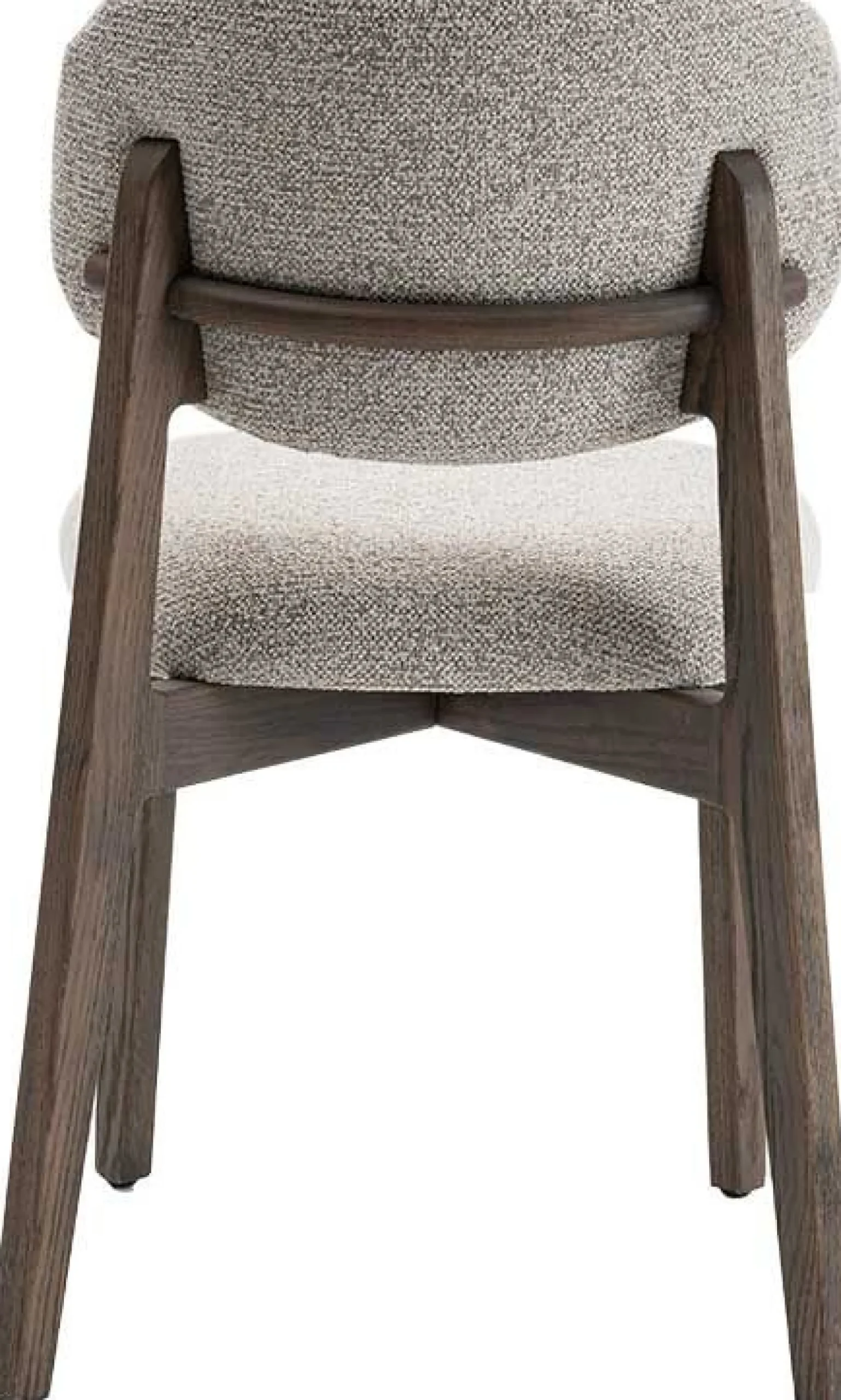 Rousseau Esszimmerstuhl Carmen - 48x59x83,5cm - Räuchereiche/beiger Stoff