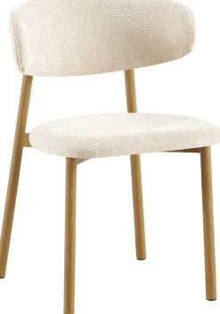Rousseau Esszimmerstuhl Coco - 53x52x78cm - Metall/r Stoff