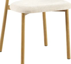 Rousseau Esszimmerstuhl Coco - 53x52x78cm - Metall/r Stoff