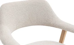Rousseau Esszimmerstuhl Coralie - 64x59.5x83cm - Eiche massiv/beige Stoff