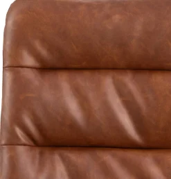 Emob Esszimmerstuhl Dean - 47x57x85cm - Kunstleder - cognac