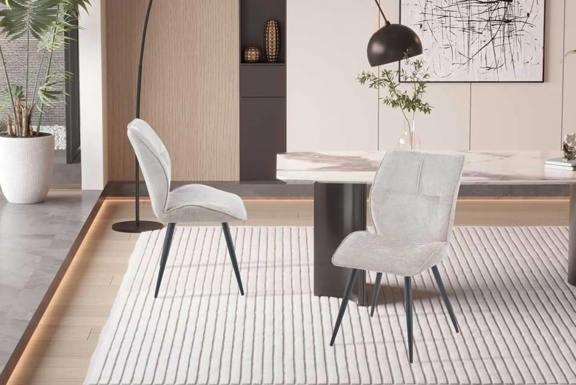 Rousseau Esszimmerstuhl Faye - 49x65x89cm - sand