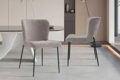 Rousseau Esszimmerstuhl Lisa | 50 x 62 x 85 cm | Sandfarbenes Design