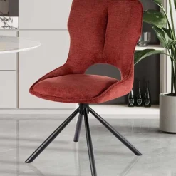 Rousseau Esszimmerstuhl Morris - 48x59.5x90cm - drehbar - er Stoff