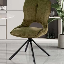 Rousseau Esszimmerstuhl Morris - 48x59.5x90cm - drehbar - er Stoff