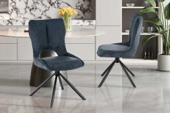 Rousseau Esszimmerstuhl Morris - 48x59.5x90cm - drehbar - er Stoff