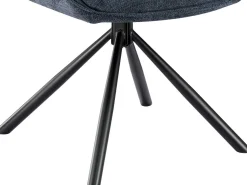 Rousseau Esszimmerstuhl Morris - 48x59.5x90cm - drehbar - er Stoff