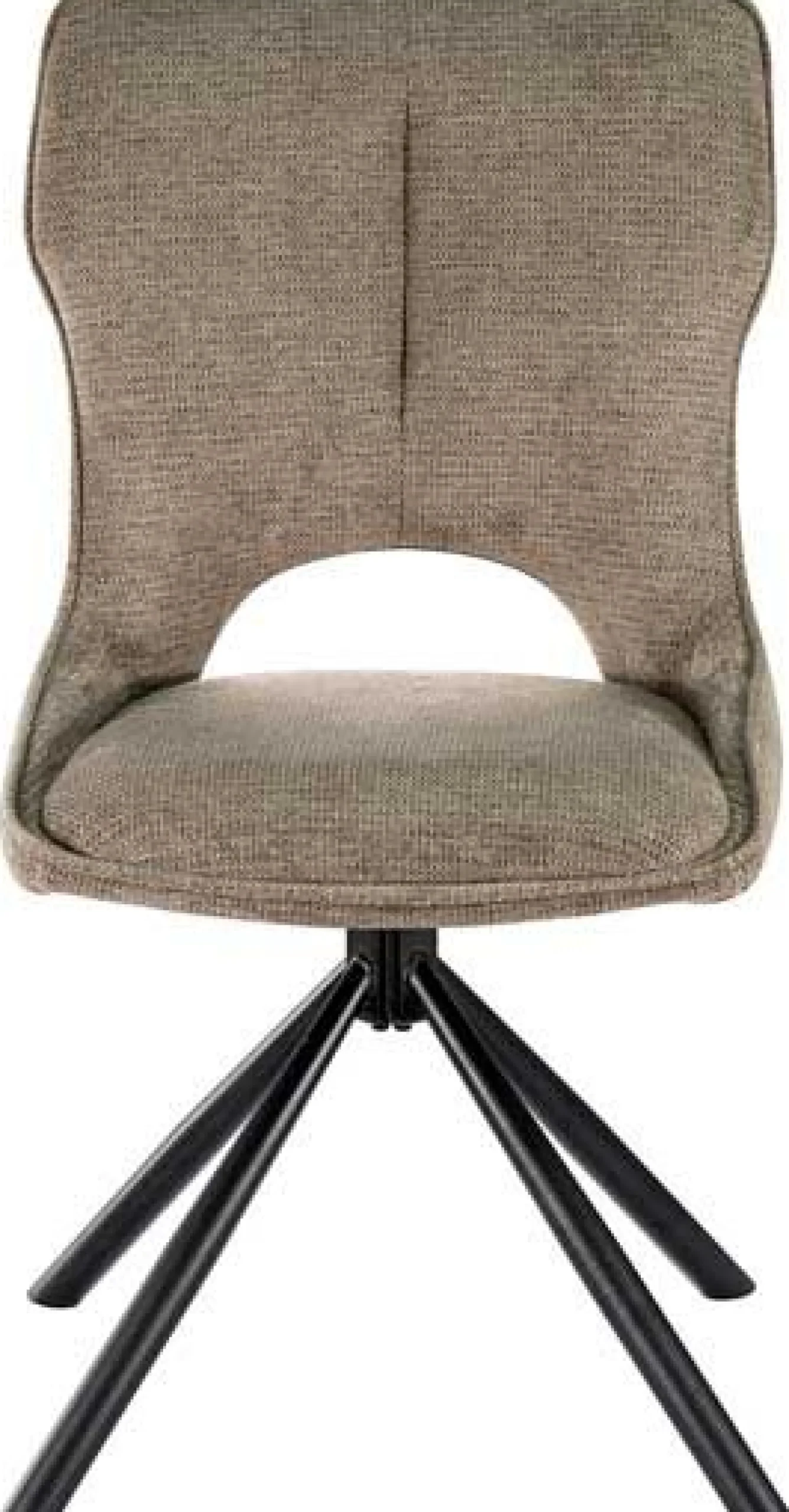 Rousseau Esszimmerstuhl Morris - 48x59.5x90cm - drehbar - heller Stoff