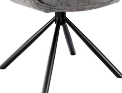 Rousseau Esszimmerstuhl Morris - 48x59.5x90cm - drehbar - dunkeler Stoff