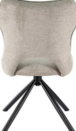 Rousseau Esszimmerstuhl Morris - 48x59.5x90cm - drehbar - heller Stoff