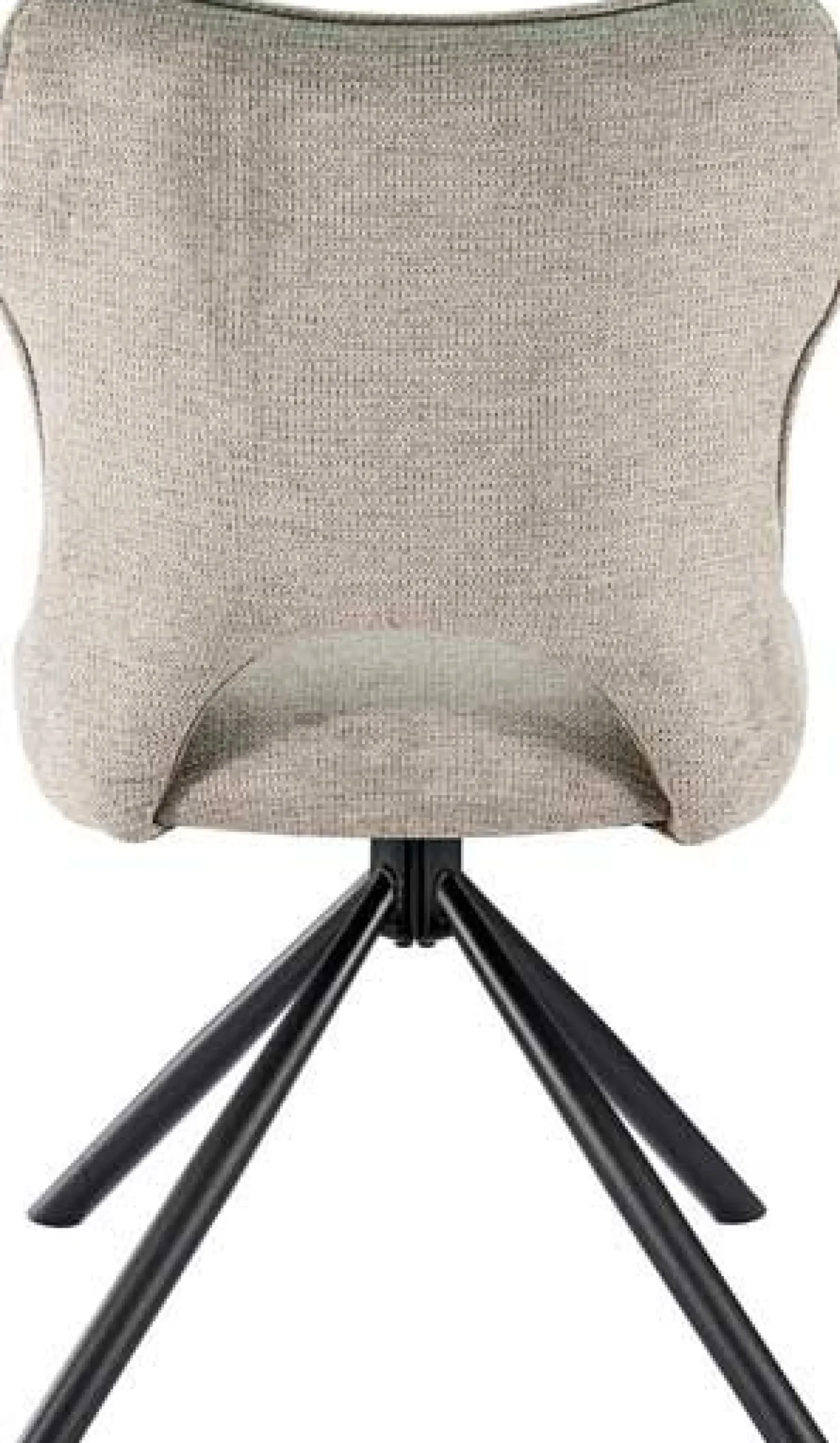 Rousseau Esszimmerstuhl Morris - 48x59.5x90cm - drehbar - heller Stoff
