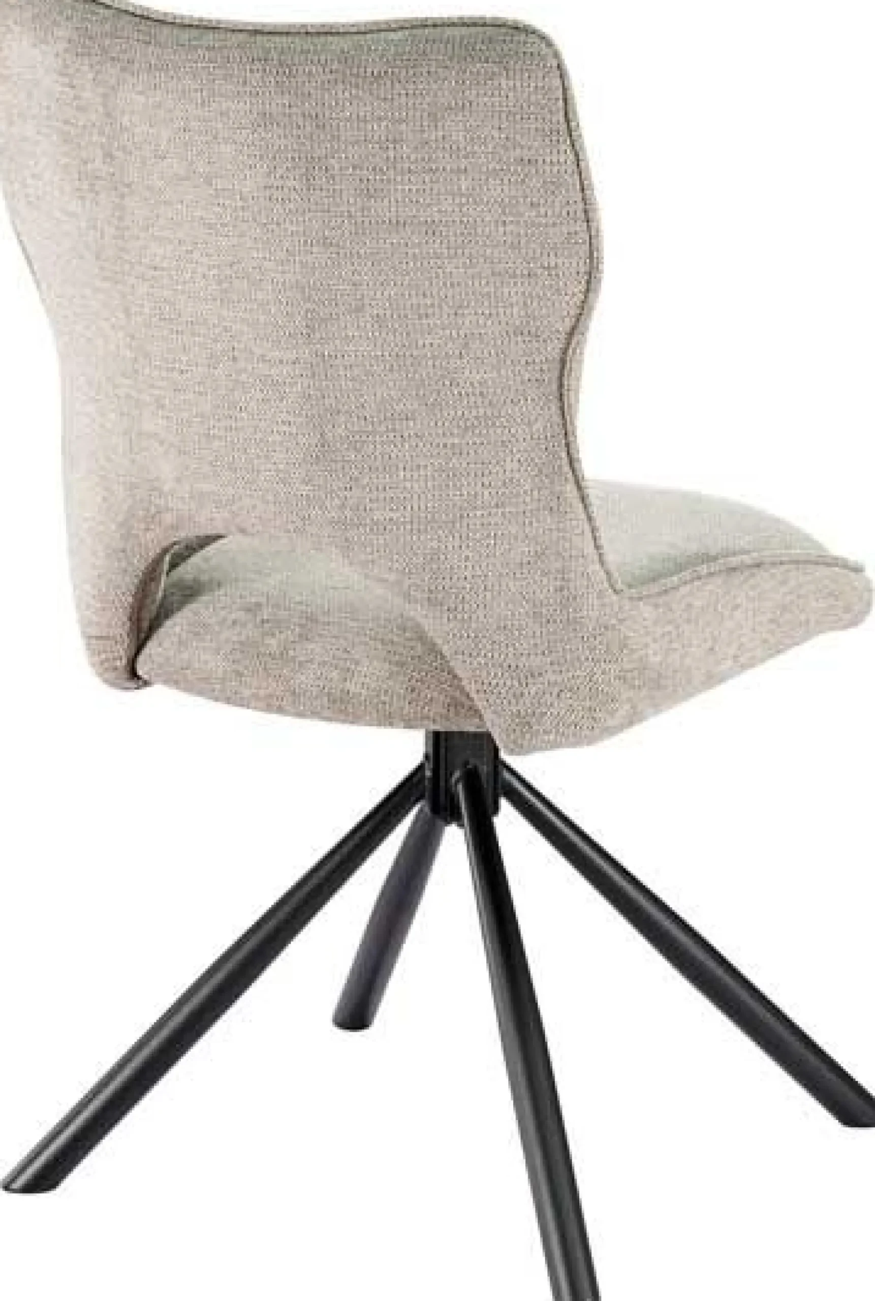 Rousseau Esszimmerstuhl Morris - 48x59.5x90cm - drehbar - heller Stoff