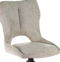 Rousseau Esszimmerstuhl Morris - 48x59.5x90cm - drehbar - heller Stoff