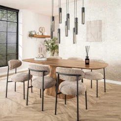 Emob Esszimmerstuhl Rondo - 52x57x81cm - Stoff